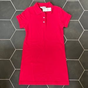 Brooks Brothers NWT Girls polo style Dress Size M Red